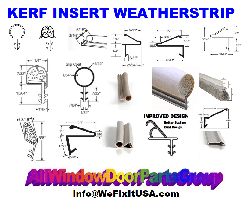 Kerf Cut Insert Weather Strip Barbed End Weatherstripping BiltBest